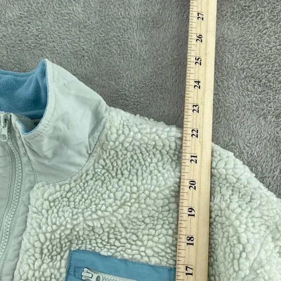 Ivory Ella Sherpa 1/4 zip Sweatshirt Womens M White 3864 - Picture 4 of 10